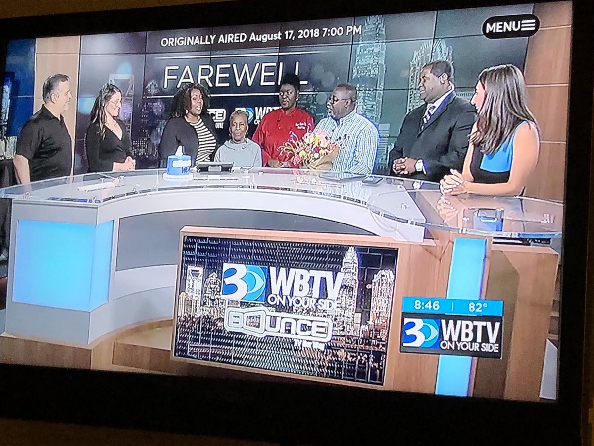 LexisTV's tweet photo. It's the end of an era for @WBTV_News on Bounce. What an amazing journey. Congratulations @BrigidaMack @WBTVDMan @LyndsayWBTV @AmandaBazemore & Production for a job well done. Thank you for providing a newscast for the under-served community. #WBTVandMe #TVOurWay @bouncetv https://t.co/E1RP4u6lIi