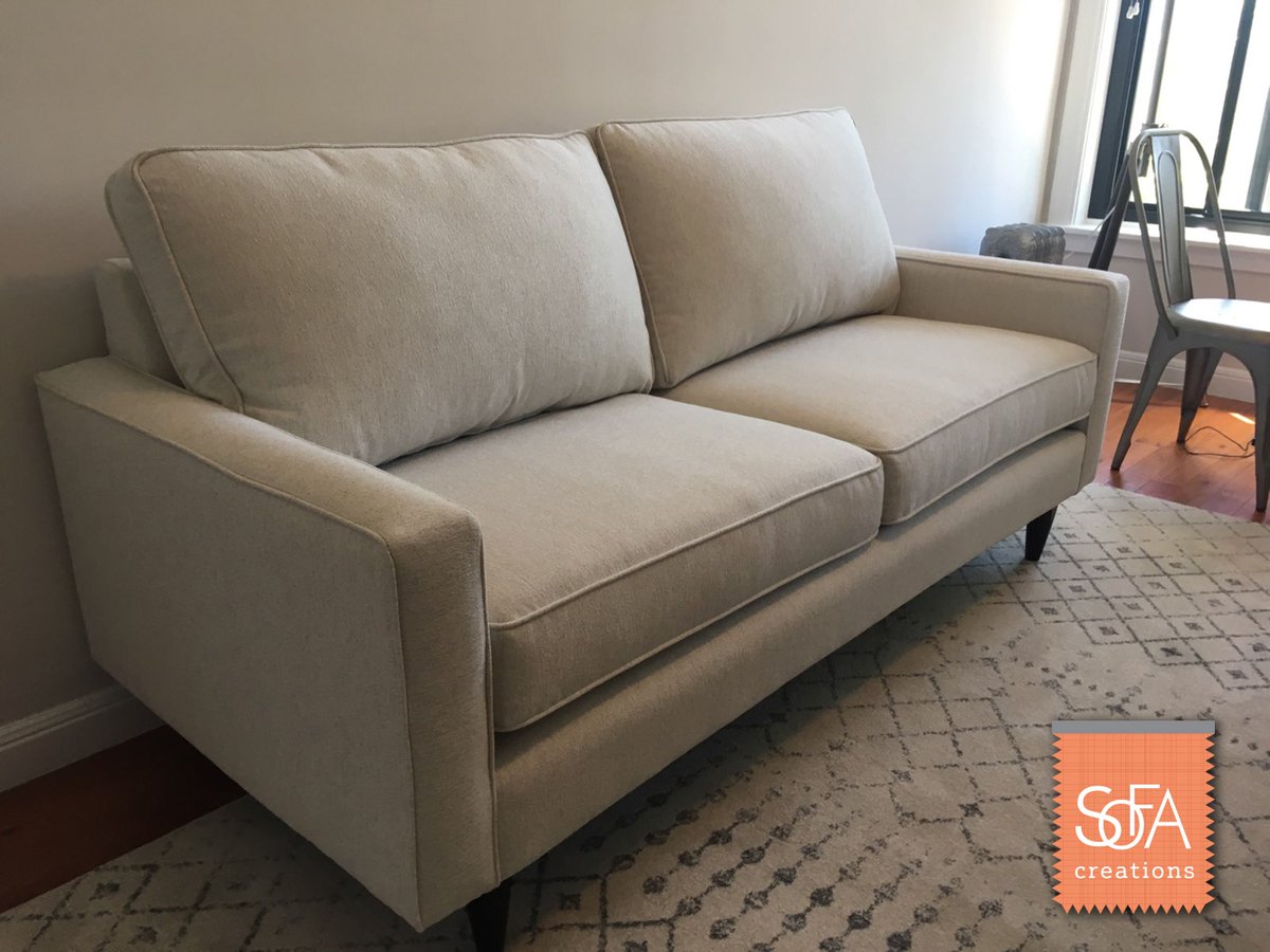 mysofacreation's tweet image. Beautiful London sofa just delivered to a clients living room.  Customized without buttons to give a more contemporary look, goes great with the matching rug. #sofa #couch #sofacreations