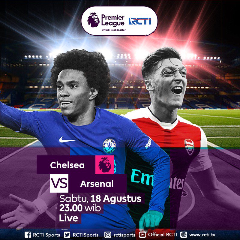 RCTISports_'s tweet photo. Laga pembuktian siapa yang paling berkuasa di ibu kota London! Saksikan Chelsea vs Arsenal Sabtu 18 Agustus 2018 pkl. 23.00 WIB Live hanya di RCTI! #RCTISPORTS #PremierLeagueRCTI https://t.co/ikE0Ao7MTf