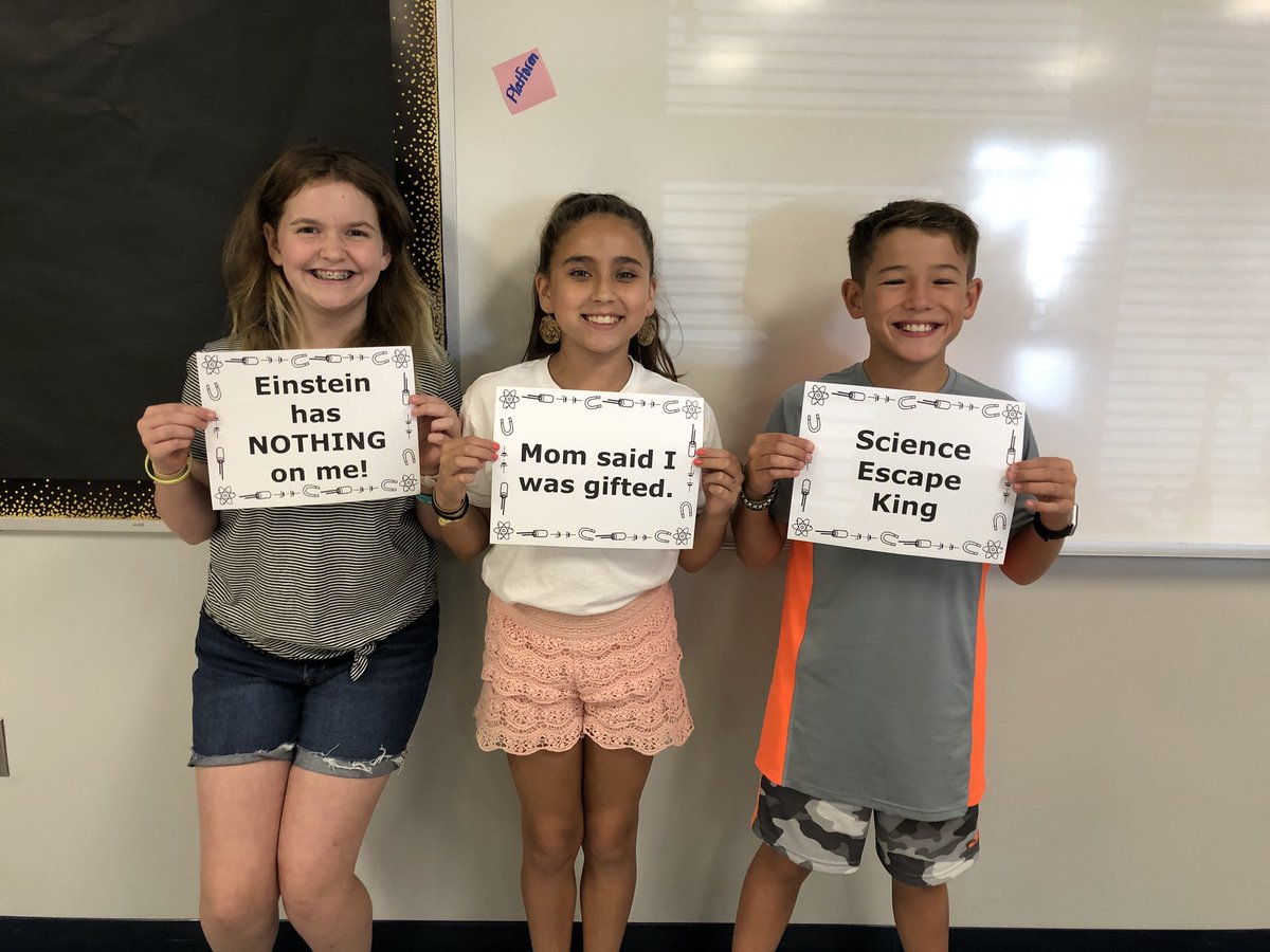 mrsdrakemag's tweet photo. What a fun day! Reviewing science safety with an escape room! #leanderscience #EngageLISD @HMSHawks https://t.co/QRoAOQ2UrW