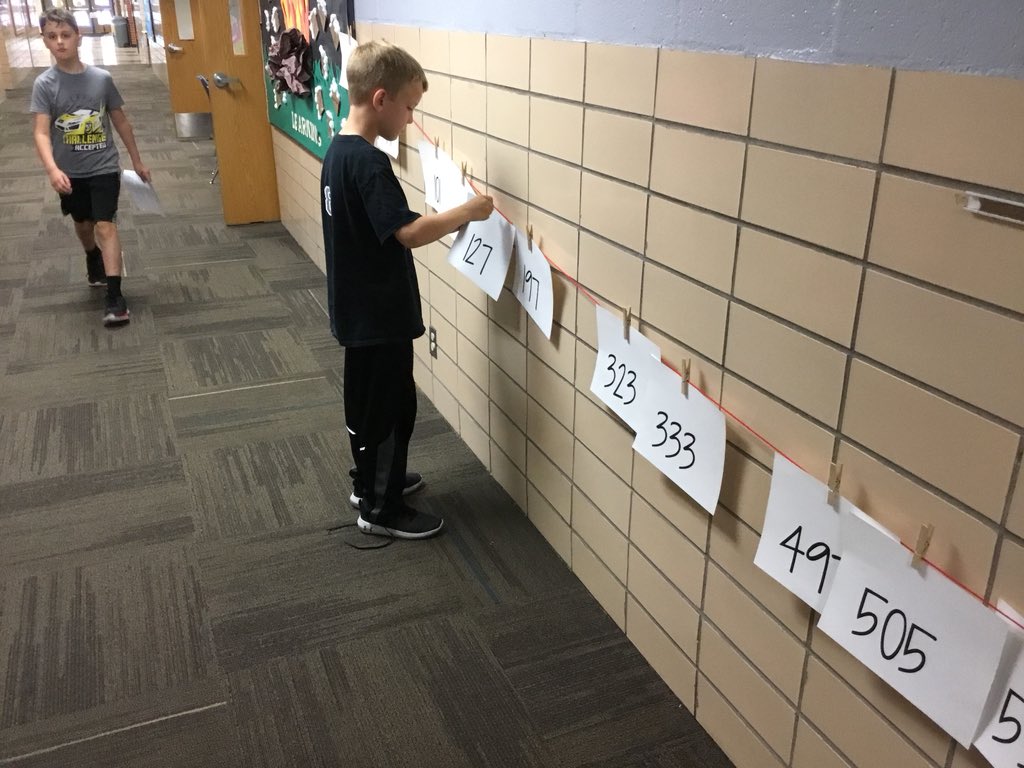 Nely225's tweet photo. Ordering numbers from least to greatest. #movinginmath #mathrocks @SFT512 https://t.co/RRED3hqJ2U