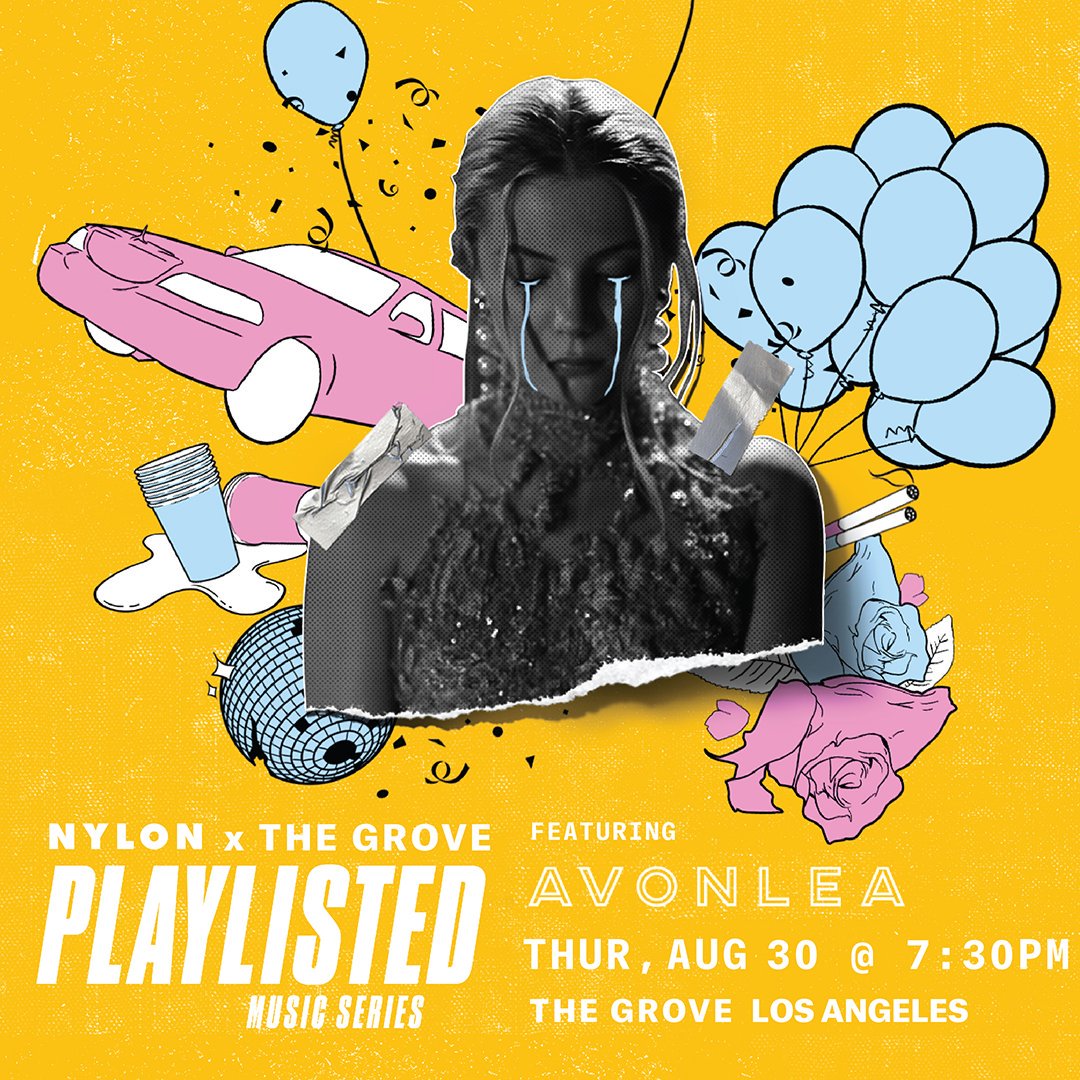 NylonMag's tweet photo. The star of this month’s #Playlisted series at @TheGroveLA is our girl @Avonlea_Music. Drop all your other plans on August 30, you don't wanna miss this. Snag tix, here: https://t.co/rQ1Tk4V3mE #GroveSounds https://t.co/aFR7kYNGEN