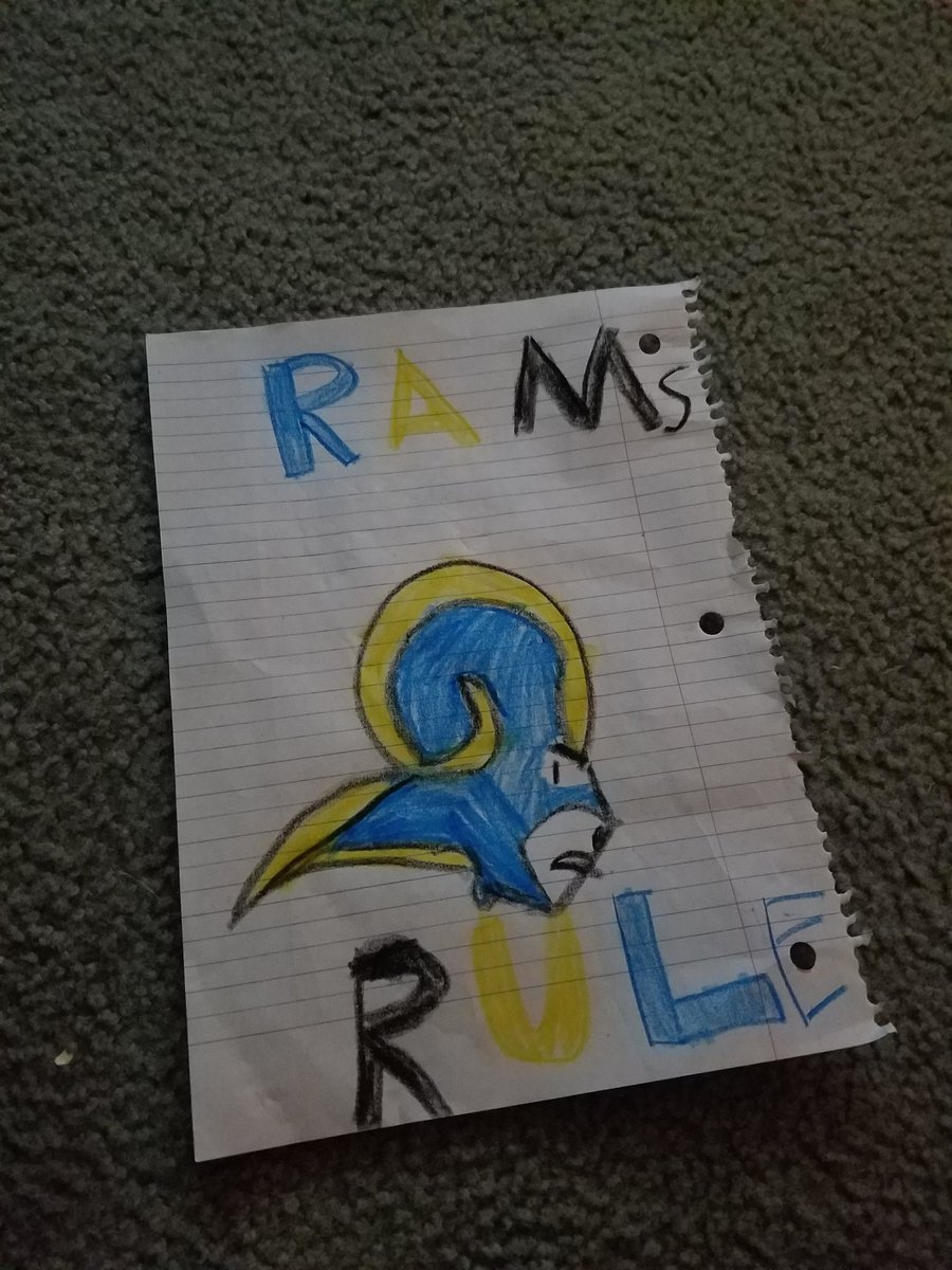 rams1130's tweet image. My 8 year old daughter just drew this for me!
#Rams4life