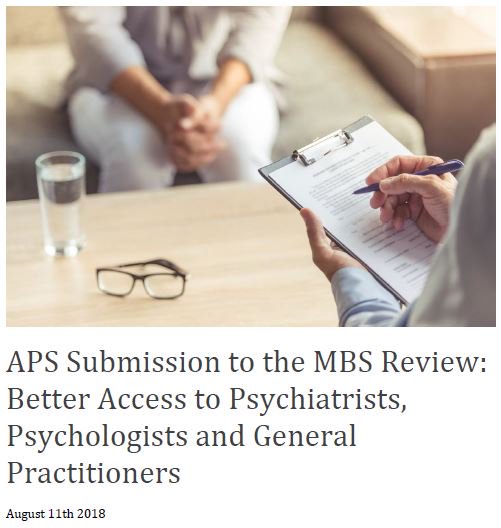 Yesterday my colleagues shared the main submission lodged by <a href="/AustPsych/">Australian Psychological Society</a> (Australian Psychological Society) to the #MBSreview Taskforce. If you’re a psychologist or #MentalHealth care professional in Australia, you might want to obtain a copy and read it too.