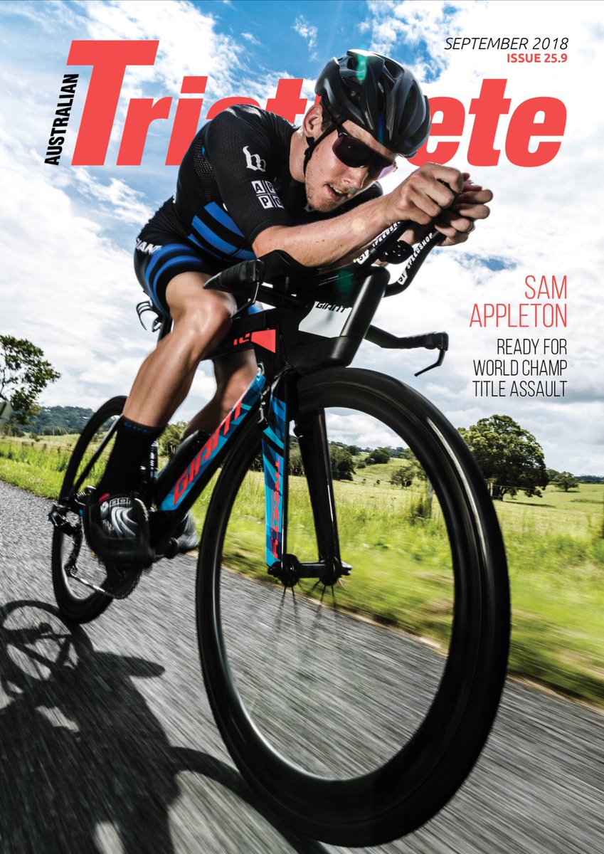 APPO B cover and the latest cover. Thanks again to @austrimag for always giving me the opportunity to work with the best in #triathlon and @sam_appo 😝. #thisistriathlon #ride #triathlete