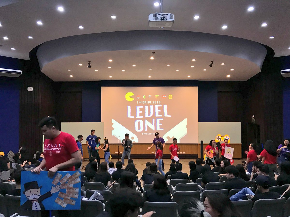 ateneolex's tweet photo. LM Drive 2018: LEVEL ONE happening now! Stay tuned for live videos on our IG story 🎮🎲🎰 #OneLM https://t.co/vUpnT6mSok