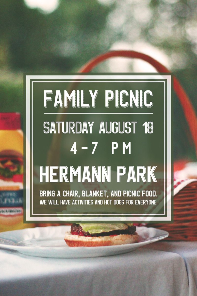 Seriously so excited for tomorrow! Join us for a great time of food, fellowship, and lots of fun! See you there! #Revive #Houston #HTX #Montrose #Picnic #FamilyPicnic