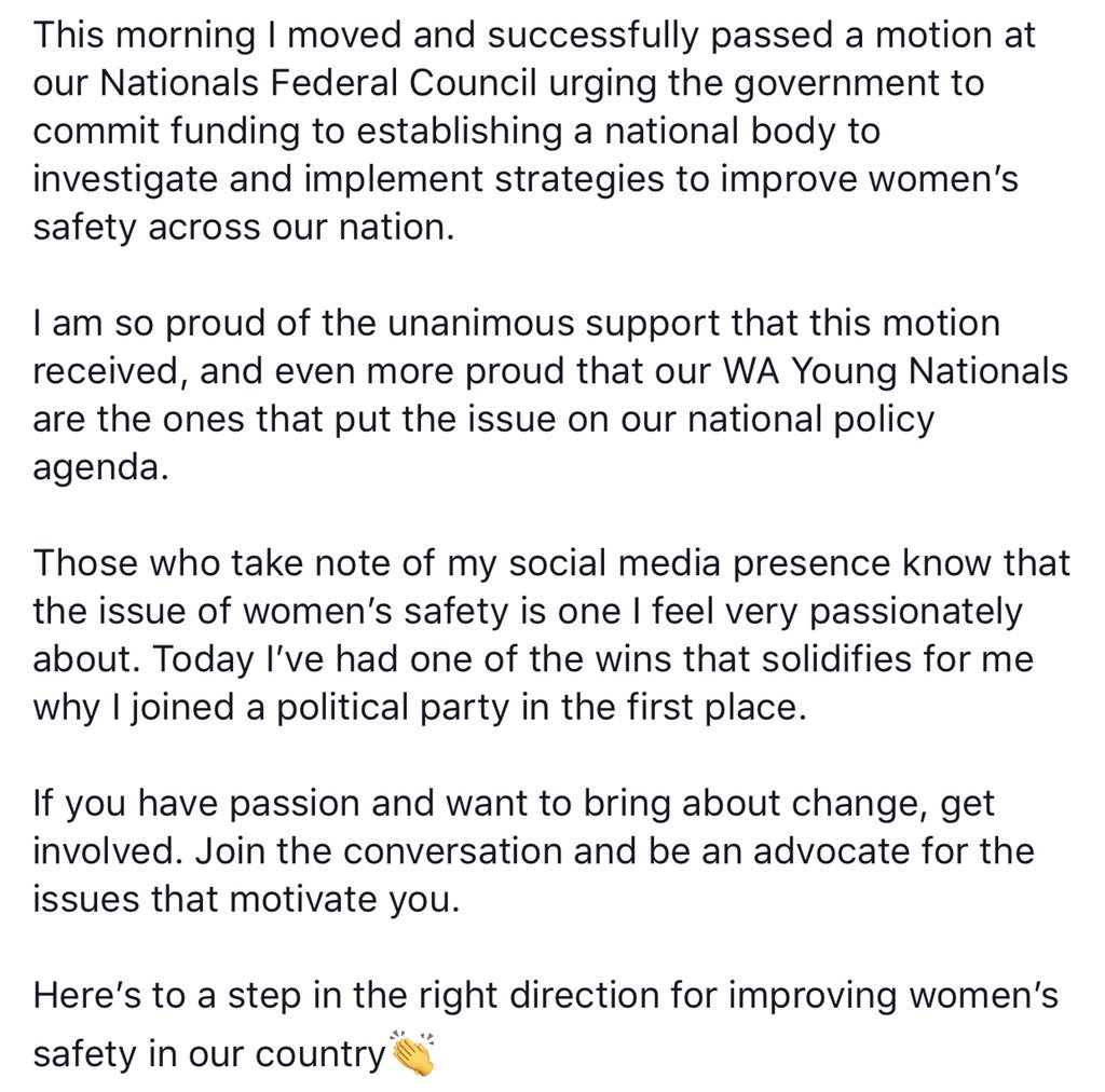 _HeatherYork's tweet photo. Successful day in Canberra advocating for women’s safety. https://t.co/uzpKzTADoF