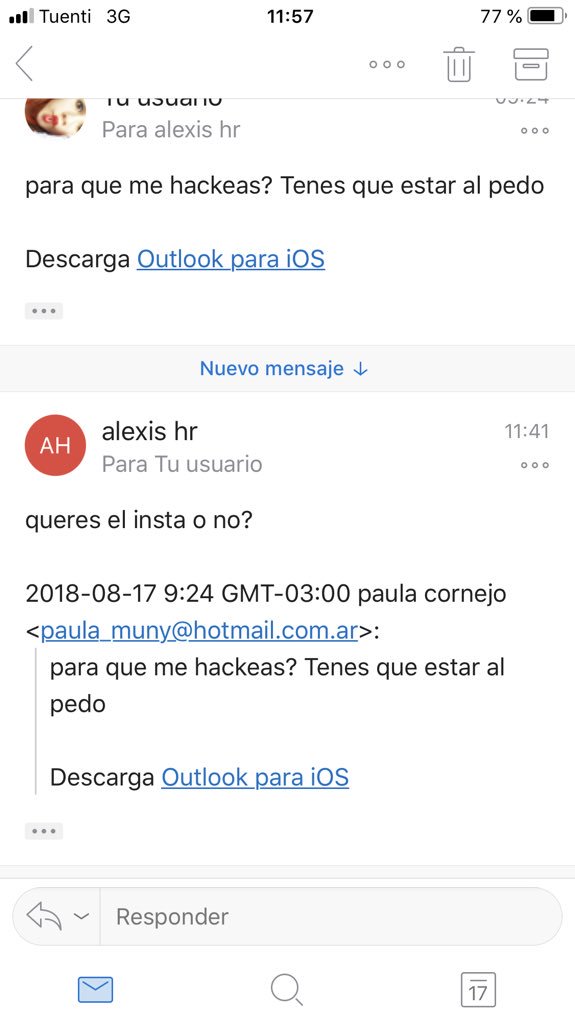 paulabelenok's tweet photo. Me hackearon instagram aviso por acá, después me haré otro, antes de pagar una pelotudes y a un pelotudo prefiero eso https://t.co/OGJXjHcjFq