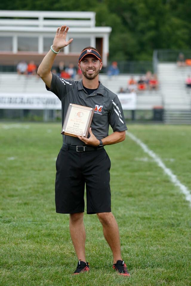 HEATHHSFOOTBALL's tweet photo. Congratulations @NateHunt4 on a great career and your induction into the Hall of Fame! https://t.co/9ejCAYs1w2
