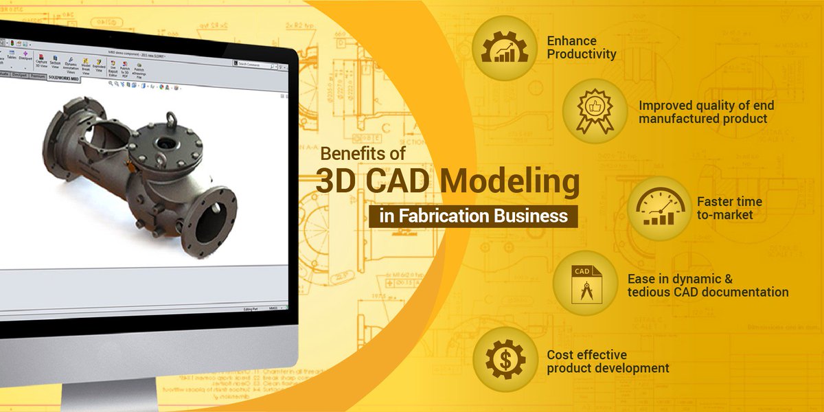 truecadd's tweet photo. How 3D #CADModeling benefits #fabrication business? https://t.co/UM4OHwyiAD

#TrueCADD #Manufacturing #Fabricators #SolidWorks #3DModeling https://t.co/f7VerlIrUx