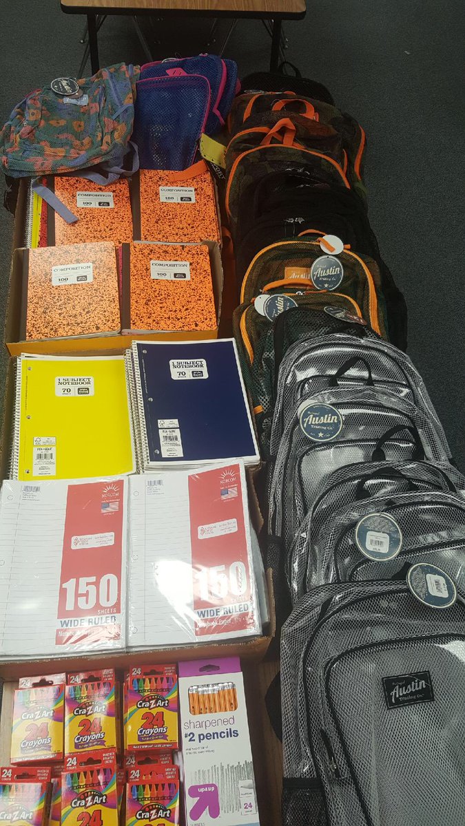 HeritageElemen1's tweet photo. @HeritageElemen1 would like to thank Above &amp; Beyond Fellowship for blessing our campus with school supplies for our scholars! We cannot thank you enough for supporting our efforts to ensure ALL scholars achieve! #DestinationAchievement #WelcomeSpringISD @lakisha_barnaby @hphyder https://t.co/UQZzx7Ds4E