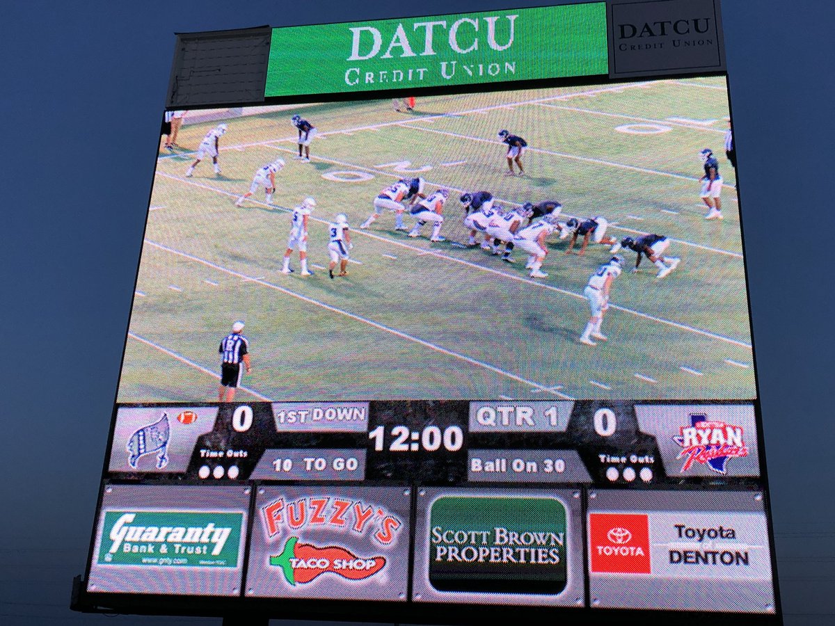 Big Boy Scoreboard at CH Collins #extramileFridaynight