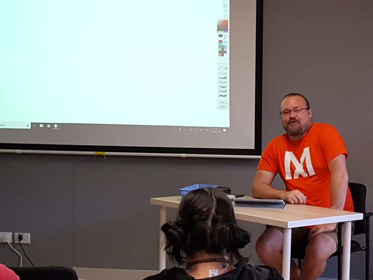 jlowe000's tweet photo. @pjlaurie holding court at #WinterHackathon @qutcode ... valuable advice for the event as well as #codenetwork #startupweekend @Startupaus https://t.co/YSr2I4TXO6