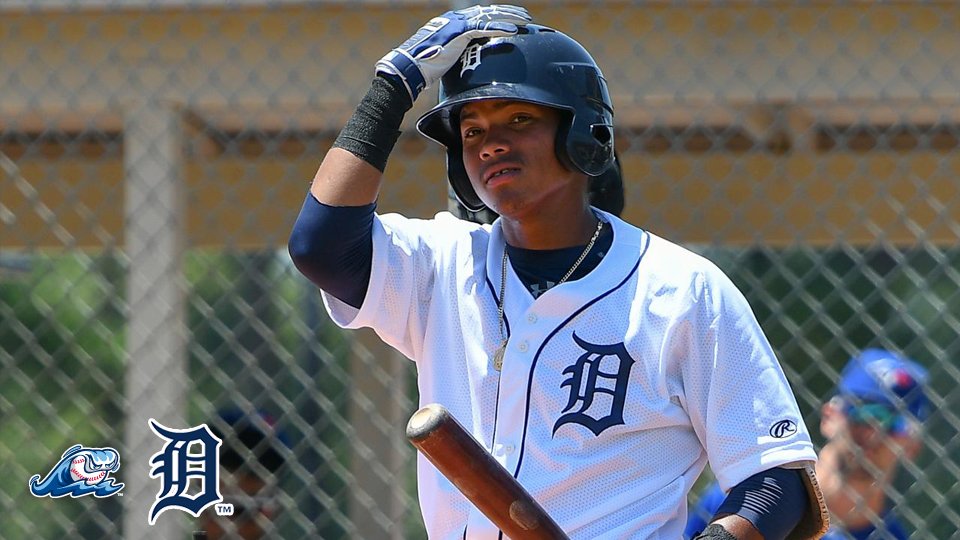 MiLB's tweet photo. Talk about a great debut! #Tigers prospect Wenceel Perez goes 4-for-4 with an RBI and two runs scored in his first @wmwhitecaps game. https://t.co/r6gJTSFJPL https://t.co/vVikvFJd7w