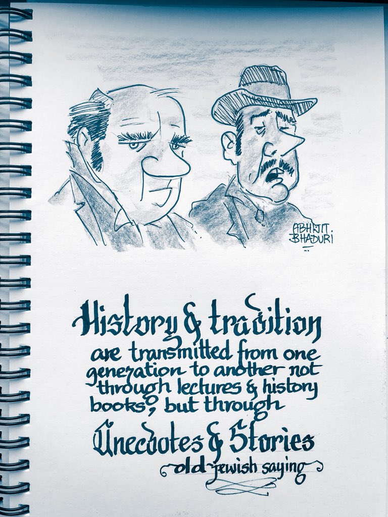 AbhijitBhaduri's tweet image. Started reading “Misbehaving” by @R_Thaler Had to stop and illustrate the first sentence that caught my attention - The Power of #Stories