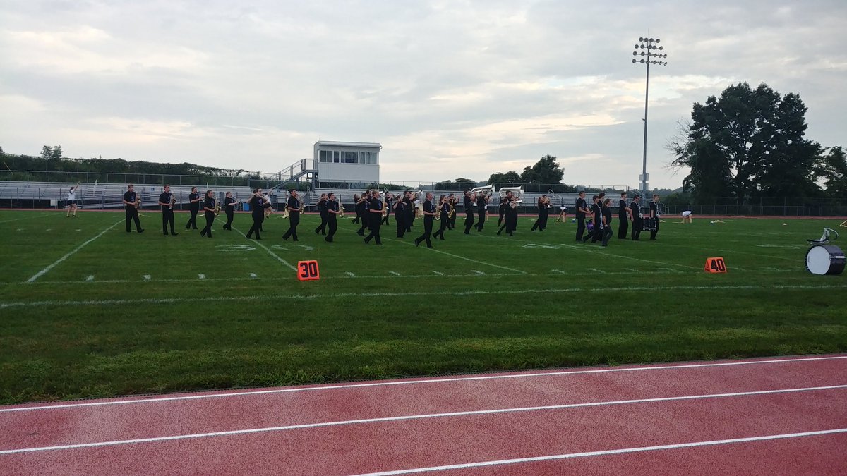 marchingNHS's tweet photo. A rainy end to band camp, but the show must go on. #thisshowisgoingtobeepic #dryoff https://t.co/FhJEmiXO4v