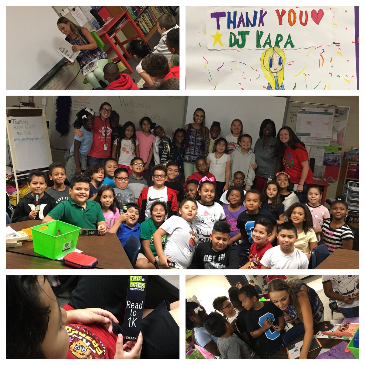 NPKEagles's tweet photo. 2nd, 3rd, and 4th grade Eagles were proud &amp; honored to help B98.5’s Kara Wilson in the race to Read to 1K! Thank you @KDubbalicious for reading to our students and encouraging them to #dreambig! #npksoaringhigh @MichelleWCurry1 https://t.co/VREtQCimG4