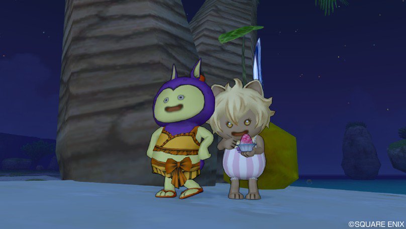 蛍 原稿中 ねこみみ くまみみ うさみみから選べますよふふふ 私のプクリポはねこみみ 一枚目の青い子はうさみみですね プクリポは寸詰まりでかわいいんですよね でもプクリポシナリオは五種族の中でも良さがすごいです すずめさん好みだろうな