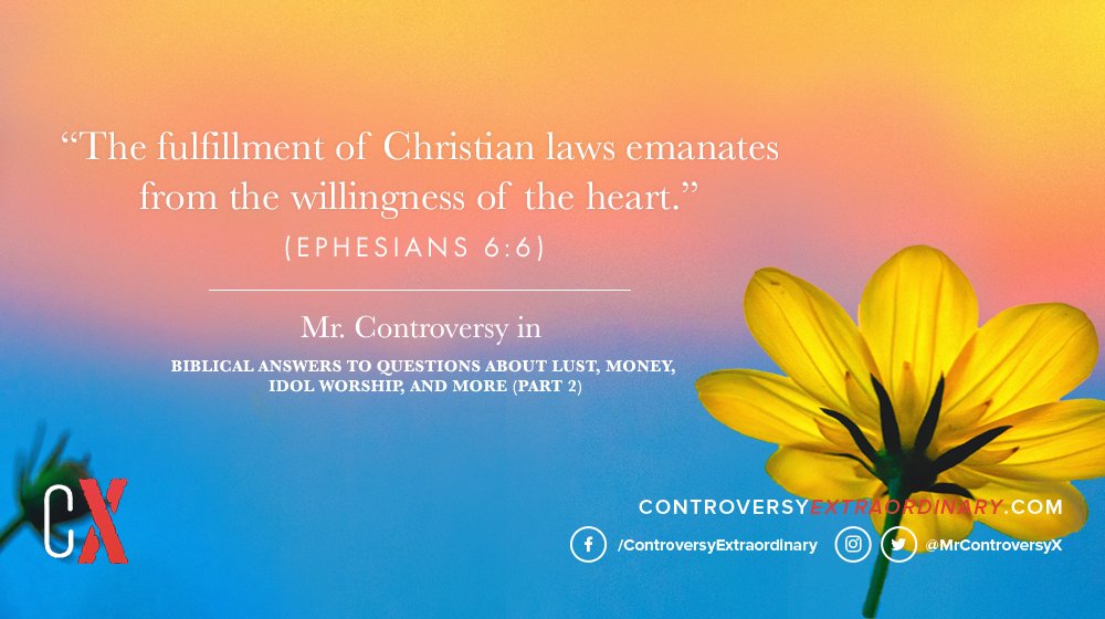 MrControversyX's tweet photo. “The fulfillment of Christian laws emanates from the willingness of the heart.” (Ephesians 6:6)
Read the full article: https://t.co/G6fD7aKDMx
#QuestionsGotBiblicalAnswers https://t.co/D4NlSq0uop