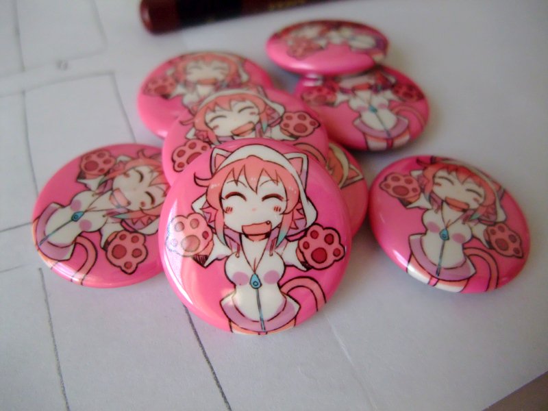 にゃんバッジ届きました!間に合った! 