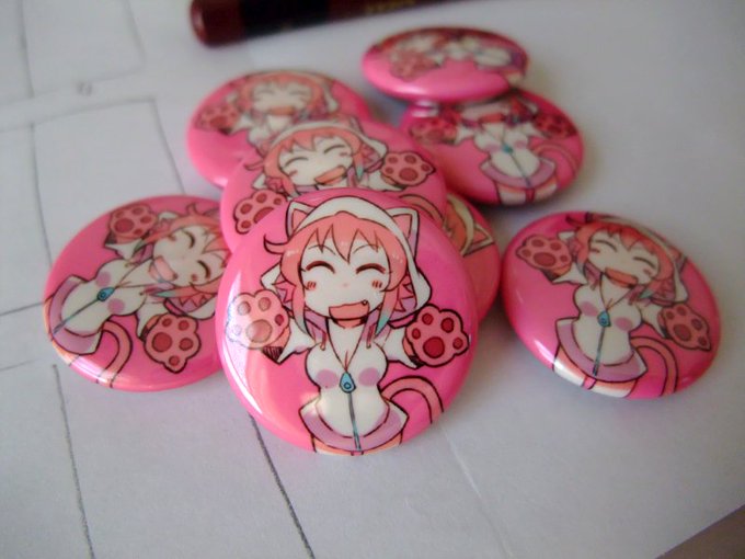 にゃんバッジ届きました!間に合った! 