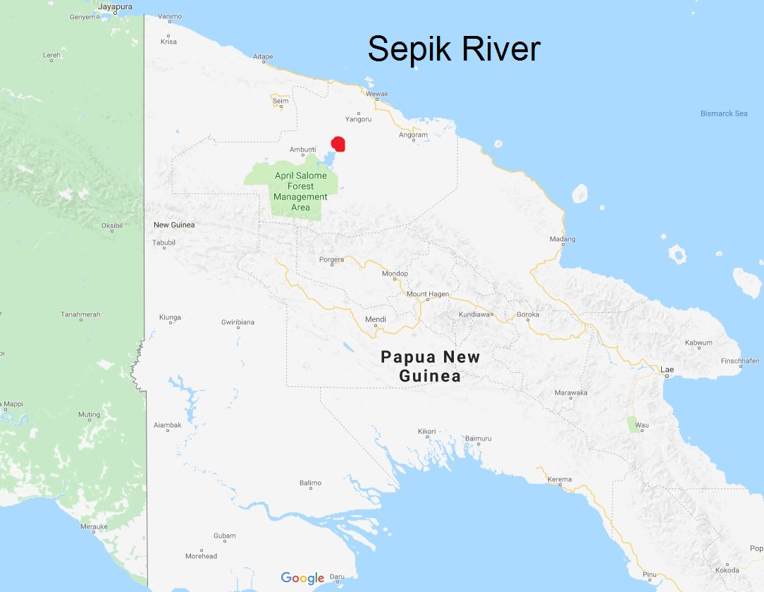 the many tribes living along the Sepik River, particularly the middle of it, are famous for their elaborate masks. You may have seen them before, hanging on the walls of someone who mistakenly thought an "exotic tribal mask" would complete his apartment's decor.