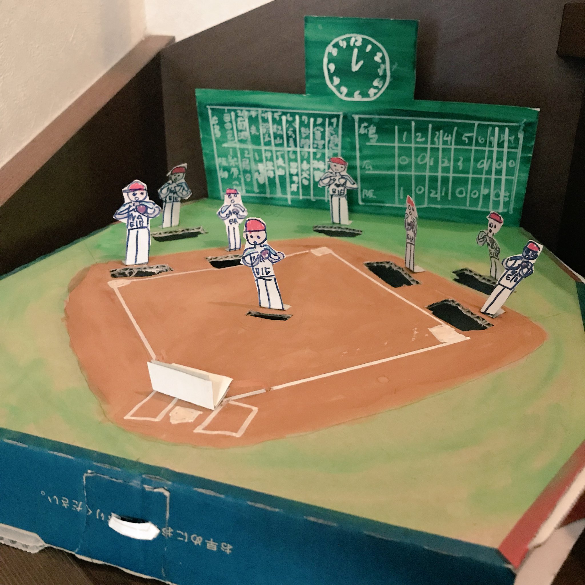 夏休み 工作 貯金 箱 野球