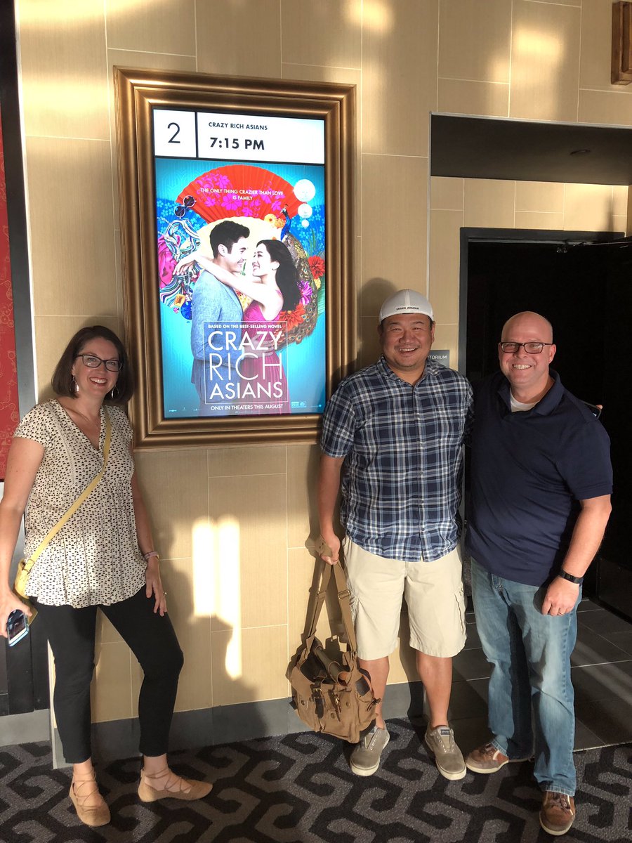 MichaelC_Miller's tweet photo. We went to see #CrazyRichAsians with @stantastico tonight at the @AlamoDFW. What an awesome movie!  Go see it this weekend!  @kevinkwanbooks https://t.co/DUv6XSvNiL