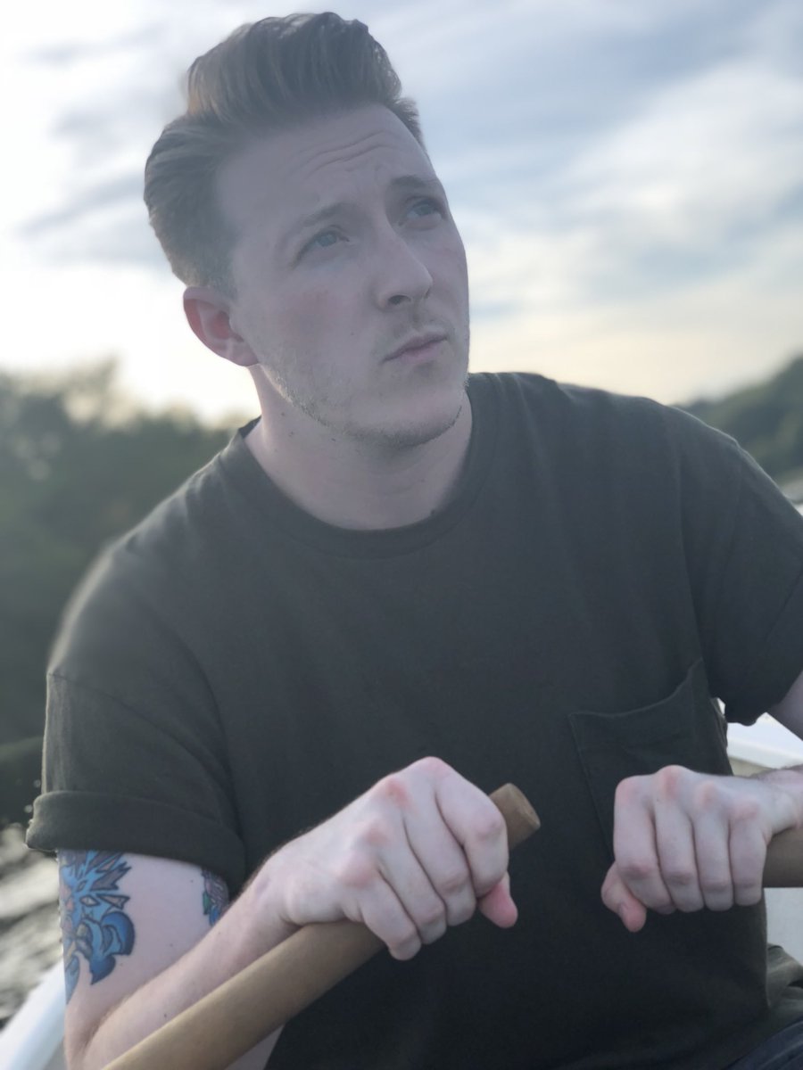 LiamBME's tweet photo. Today. I went on a boat and drank coffee in a treehouse. 

I am 28 years old... 

My girlfriend didn’t help row 😤 #fordagram https://t.co/nYayZts9tt