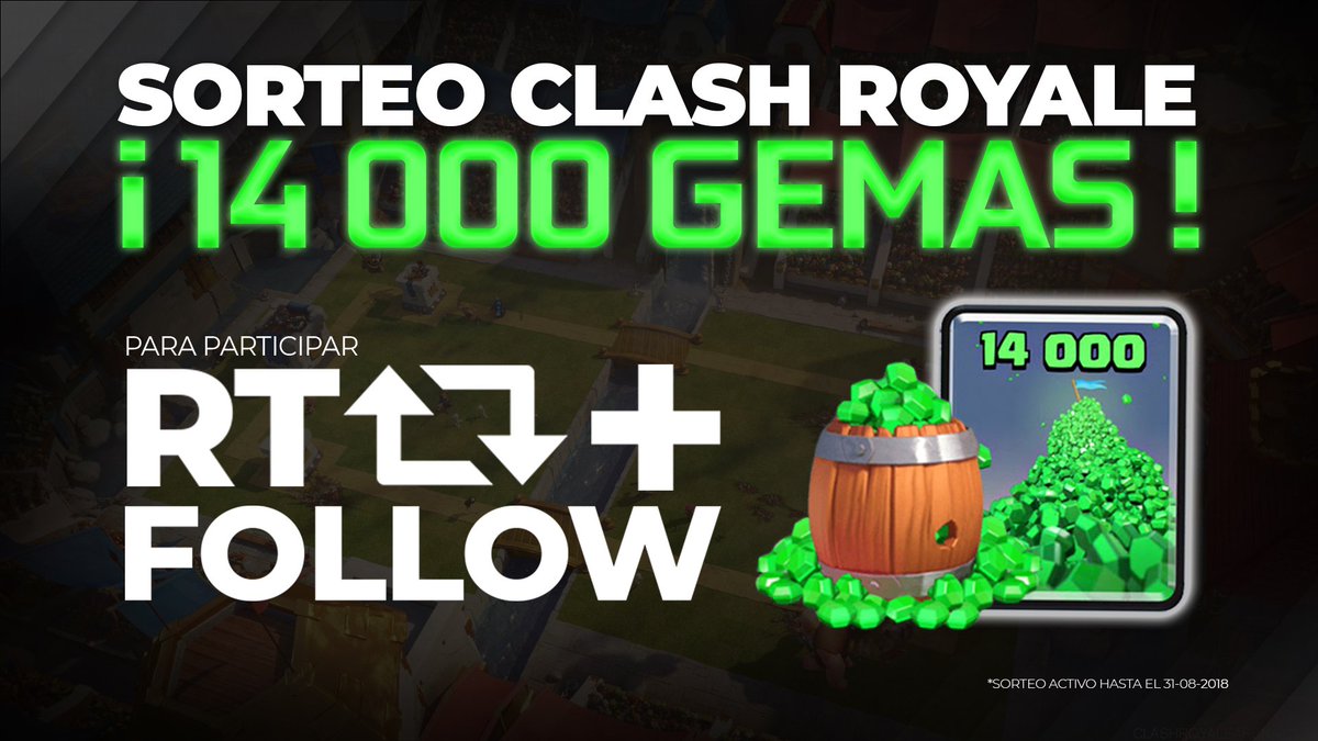 💎 ¡ S O R T E O ! 💎 

¿Quieres 14.000 gemas de #ClashRoyale? EZ, solo tienes que:

➡️ Follow @x6tence_ 
➡️ Follow <a href="/RaulBorges01/">Raul Borges</a> 
➡️ Follow <a href="/GuillemanzanaCR/">Guillemanzana</a> 
➡️ Follow @Abarca11_15
🔁RT este tweet

¡Mucha suerte! #Gox6 #LetsGoAliens
