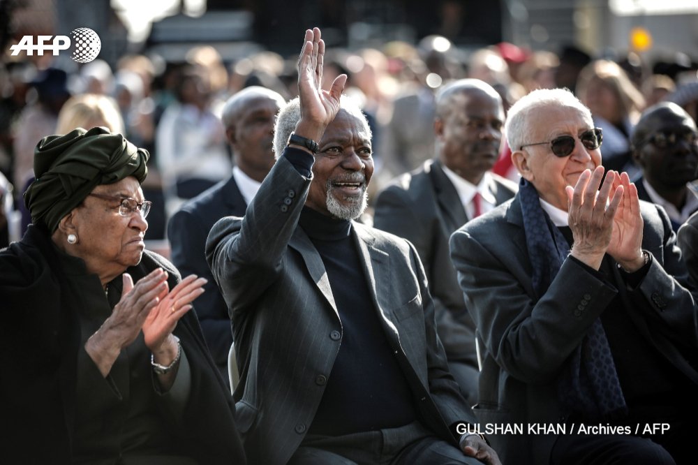 afpfr's tweet photo. L'ancien secrétaire général de l'ONU, le Ghanéen Kofi Annan, est mort à 80 ans #AFP https://t.co/yIEJoihCfT