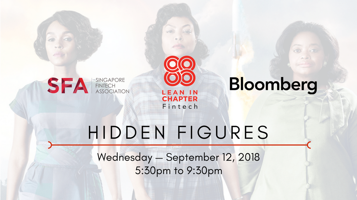 LeanInFintech's tweet photo. Join @LeanInFintech on Sept 12 for an exclusive screening of the award-winning movie Hidden Figures in collaboration with @sgfintech #WomeninFintech, kindly hosted by @BloombergLP. 
REGISTER at: https://t.co/cpKjj7w3dx
@LeanInSG #HiddenFigresSG https://t.co/JwvJ4J2SLQ