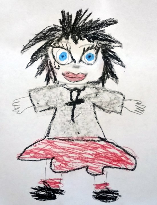 MaggieTheMatron's tweet photo. Poppet (my 6 year old) has discovered that The Little Endless was written and illustrated by a woman. She is enthralled and has started making pictures that she wants to share with @thejillthompson Death https://t.co/w9pHWitrwO