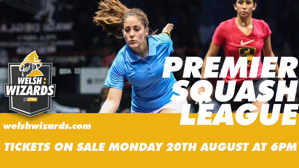 TICKETS.
ON SALE.
MONDAY.

welshwizards.com

📌 <a href="/sport_wales/">Wales Sport</a> National Centre

#PSLSquash