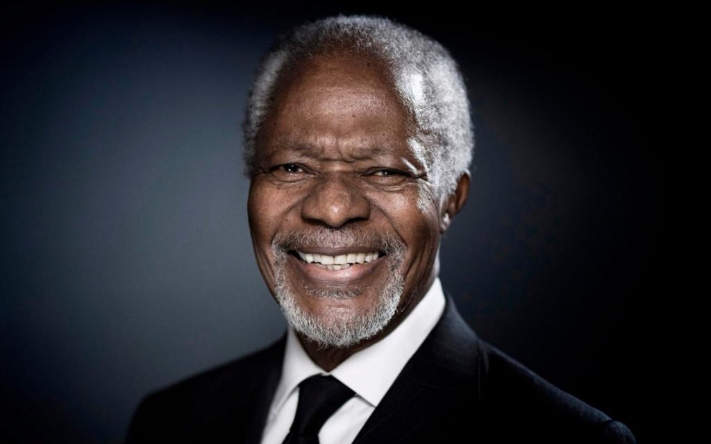 Difficult to believe. Our leader and hero. Sincere condolences to the #Annan family. May His Soul Rest in Eternal Peace #RIP #KofiAnnan