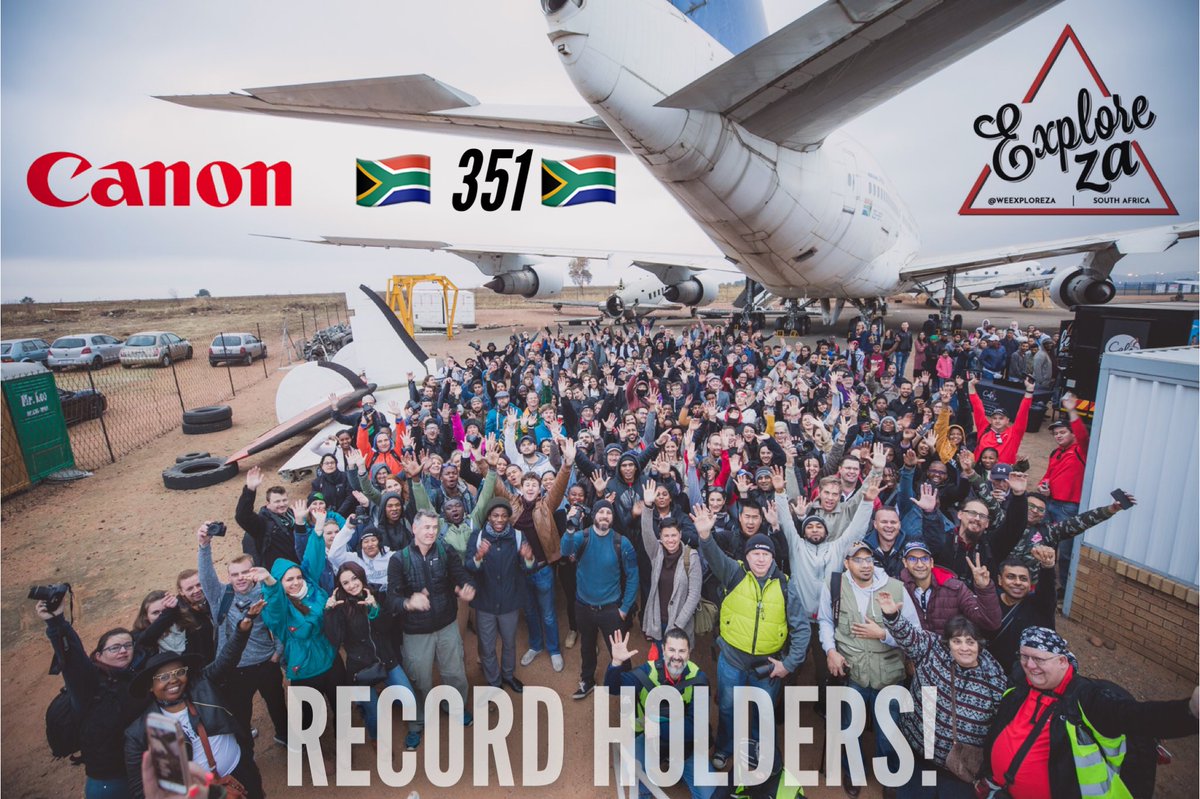 ExploreZA's tweet photo. Breaking News @instagram ! The numbers are in and we have officially broken the record for the most amount of people to attend a single a Instameet in South Africa 🇿🇦 an incredible 351 people were counted for breaking out previous record of 327! #ExploreWithCanon #ExploreZA https://t.co/8JM7LRgDmf
