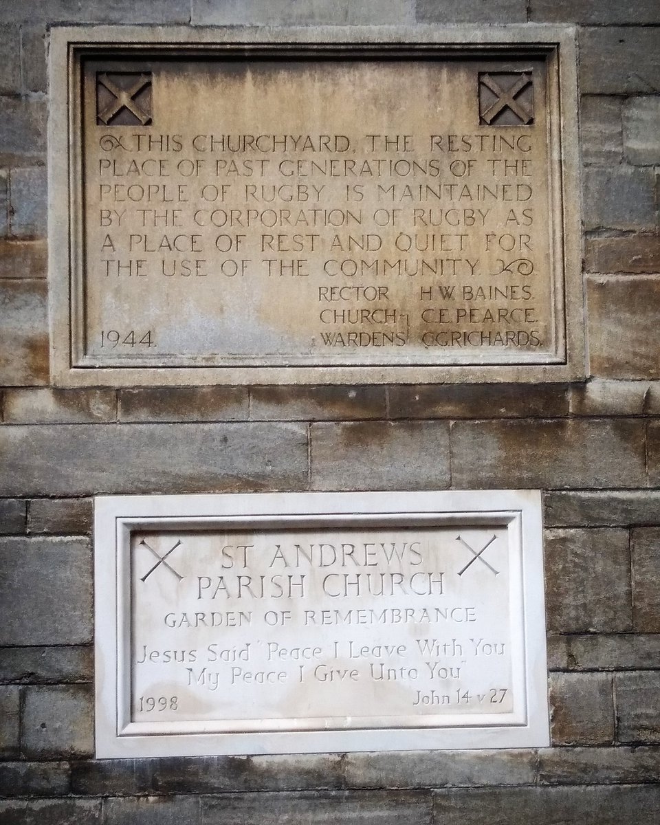 rugbyfirstltd's tweet photo. ST.ANDREW'S CHURCH, Church Street.
A place of peace and quiet for all to enjoy.
Jesus said "Peace I leave with you my peace I give unto you" John 14 v 27. #rugbytown #rugbytowncentre #church #standrewschurch #churchyard #placeofrest #history #pastgeneration https://t.co/TrcSLGtSVm