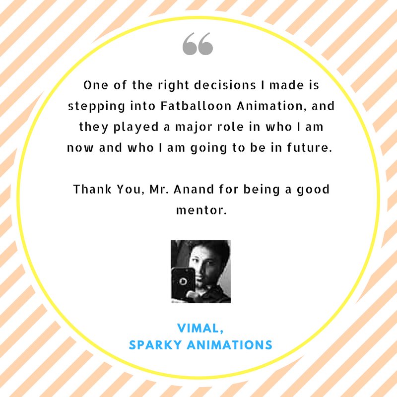 fatballoon's tweet photo. Listen to what our student Mr. Vimal of Spark Animations has to say about our #animationtraining program. #fatballoon #fatballoonanimation #animation #animationcourse #admissionsopen #admission2018 #2D #3D #vfx #like4more #follow4more #illustration #digitalart https://t.co/hEpFkIfgY8