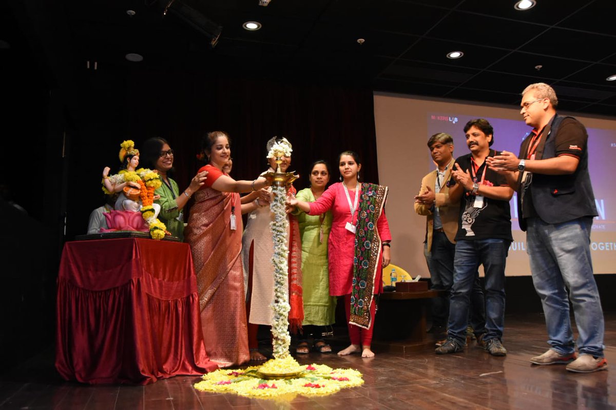 Shreyas_Yoddha's tweet photo. Opening Ceremony of #TechMNirmaan @tech_mahindra @nickmalhotra @MeghrajTambaku @AISSMS_IOIT @Symbiosysinfo https://t.co/Tuve3mC1EY