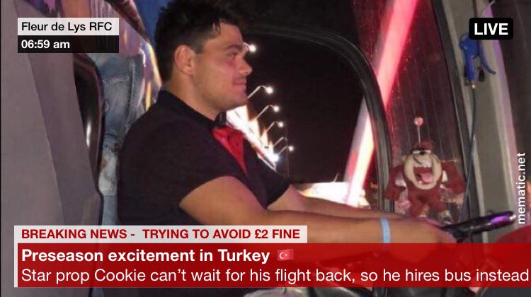 fdlrugby's tweet photo. It’s match day in Fleur de Lys, who’s excited? #rugbyisback #gameday #preseason #upthefleur #cookieisback https://t.co/cdBMA1LH47