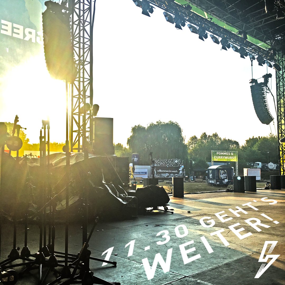 Grüße von der Green Juice-Bühne! ✌️ Los geht's für Tag 2! Um 11 Uhr öffnen wir die Tageskasse - ab 11:30 Uhr könnt ihr aufs Gelände.