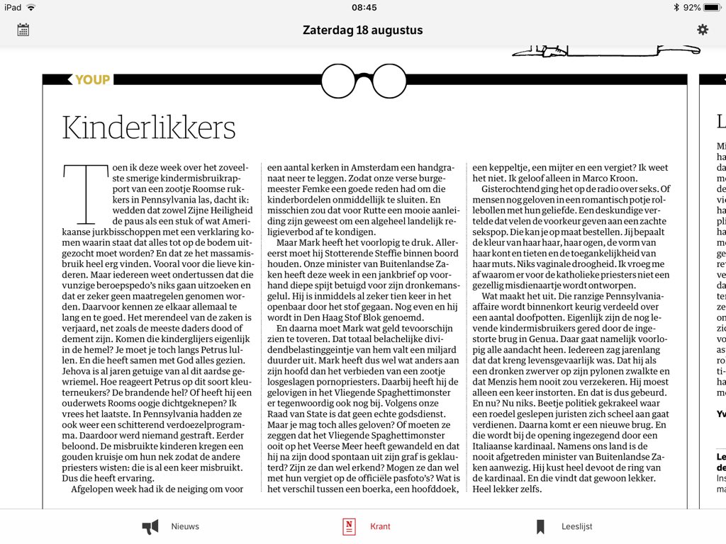 youpvanthek's tweet photo. .@nrc 
Kinderlikkerszaterdag https://t.co/3bVEtT5mWG