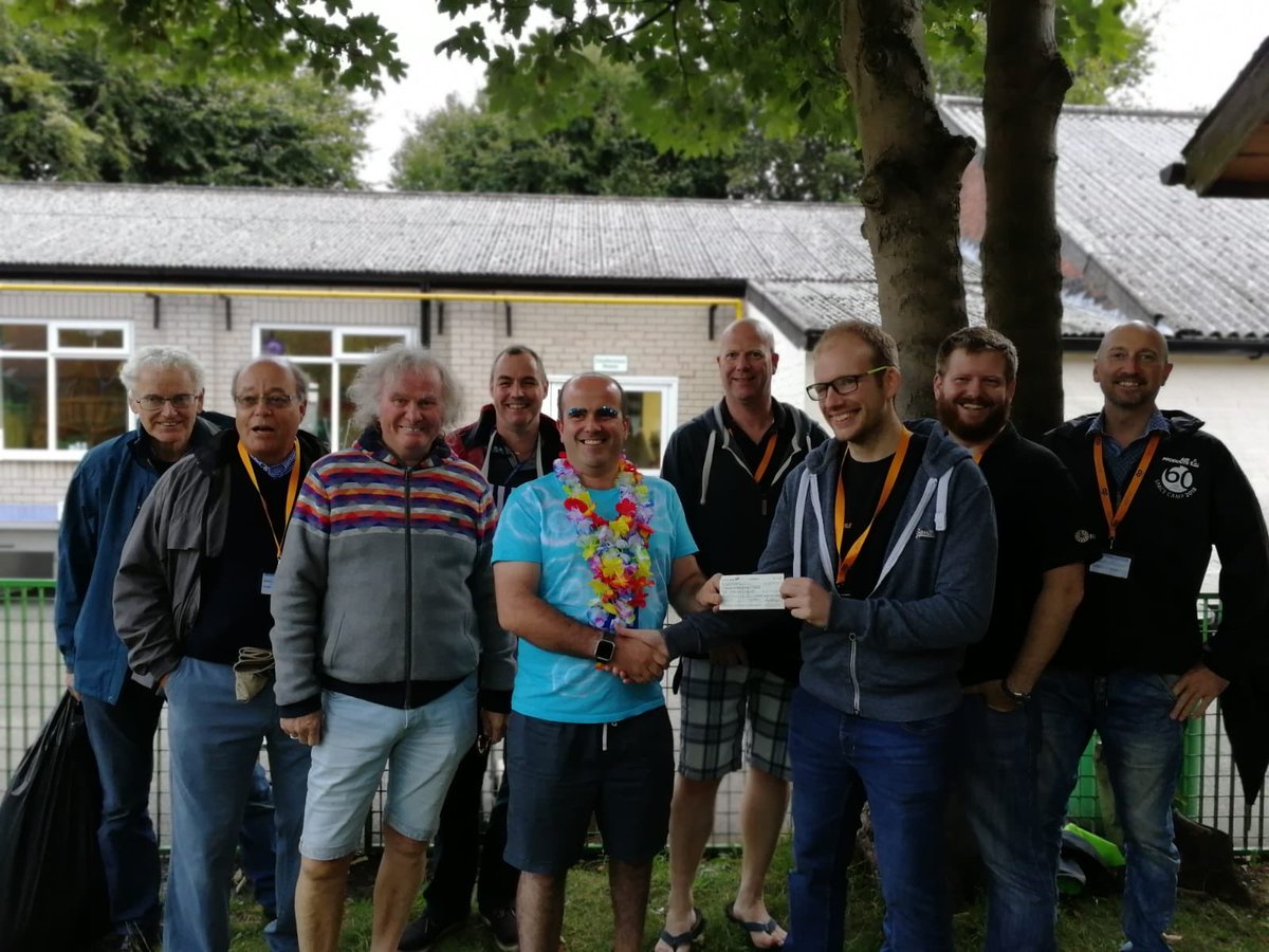 HeswallRT's tweet photo. Heswall Disabled Childrenโs Holiday Fund provides a fantastic annual camp at @barnstondale and we were there to donate some much needed money as well as have a fun time helping with the BBQ! #localgoodcause #wirral #domore https://t.co/fqQKggLj8U
