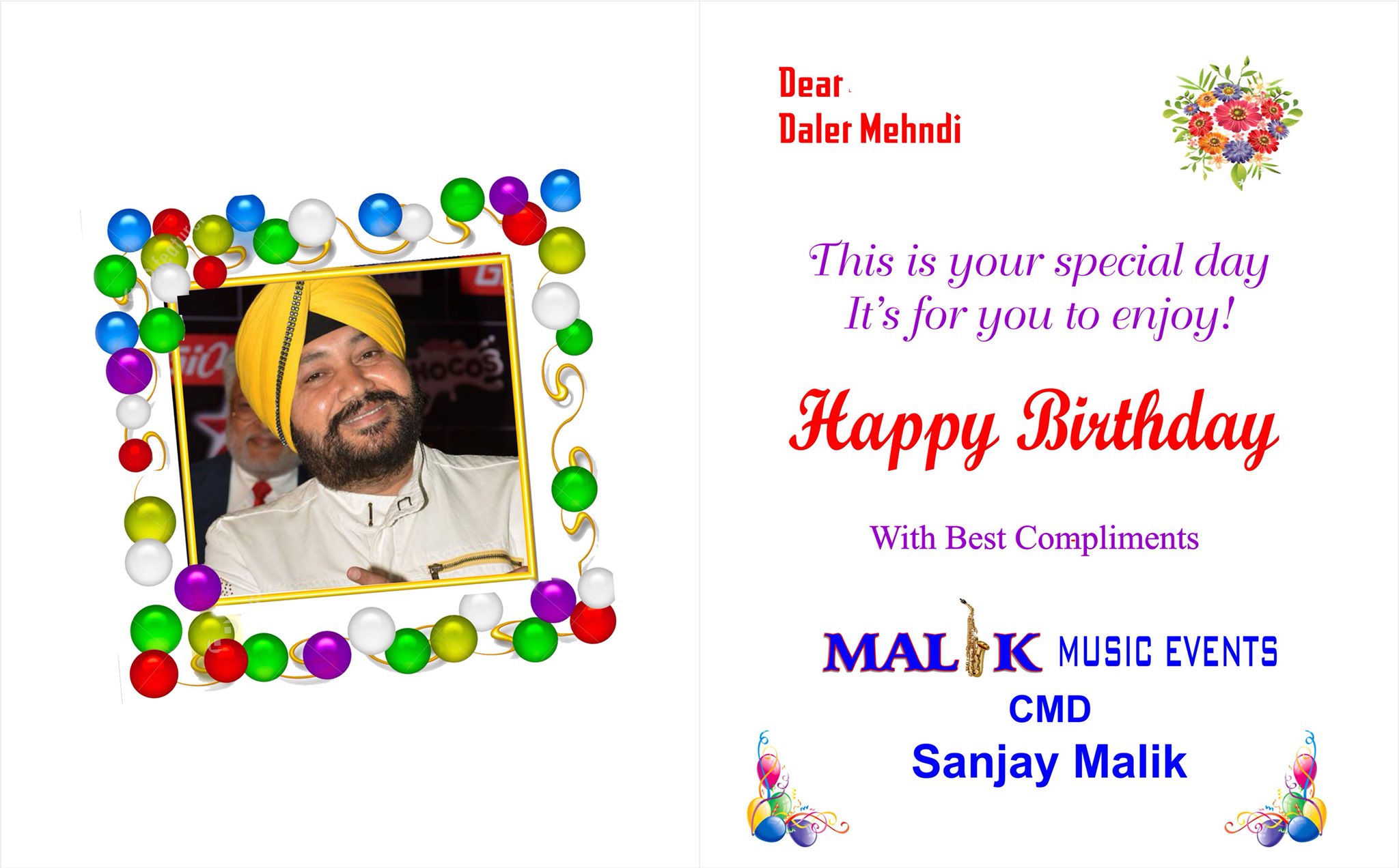 The golden voice singer daler mehndi sahab happy birthday 