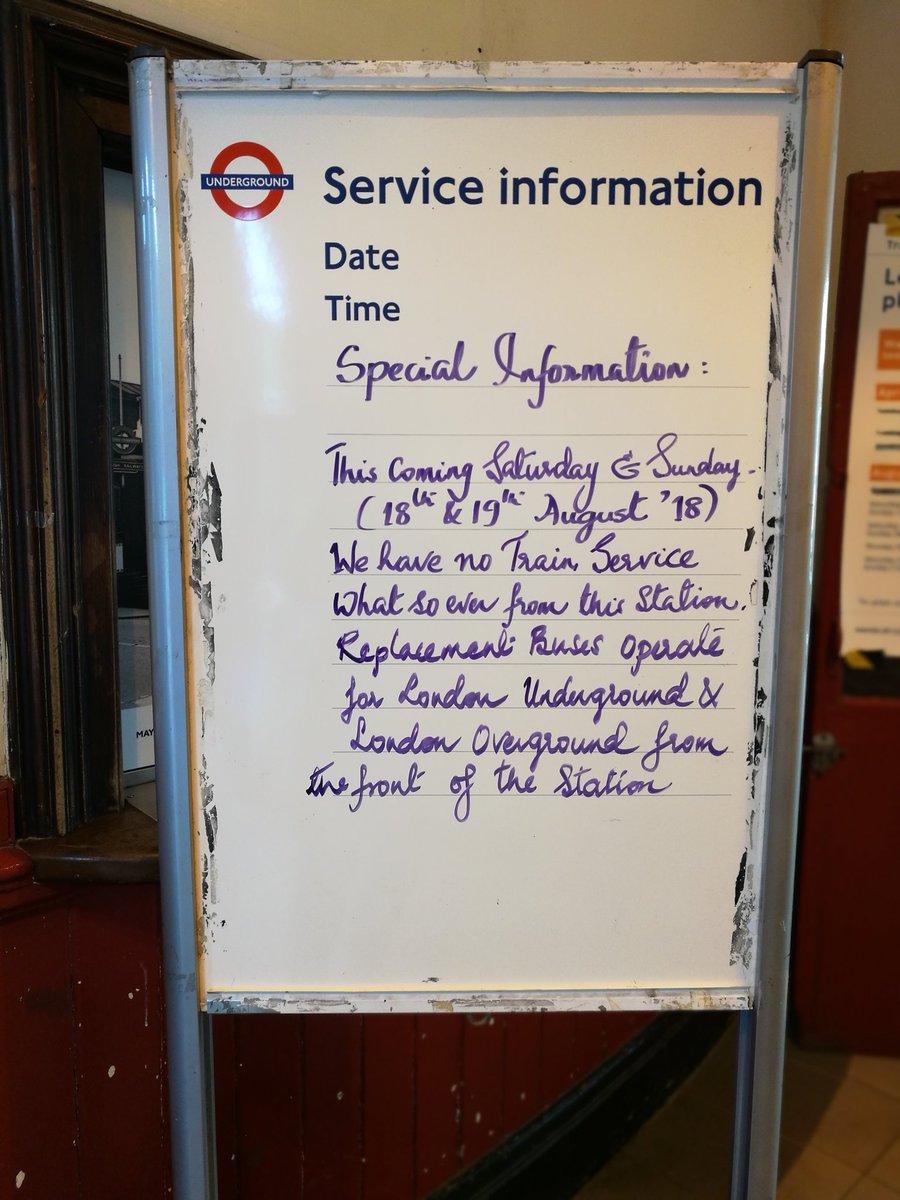 Work at Wembley junction means no train service at Harrow & Wealdstone this weekend. https://t.co/aEcyl8cbhE