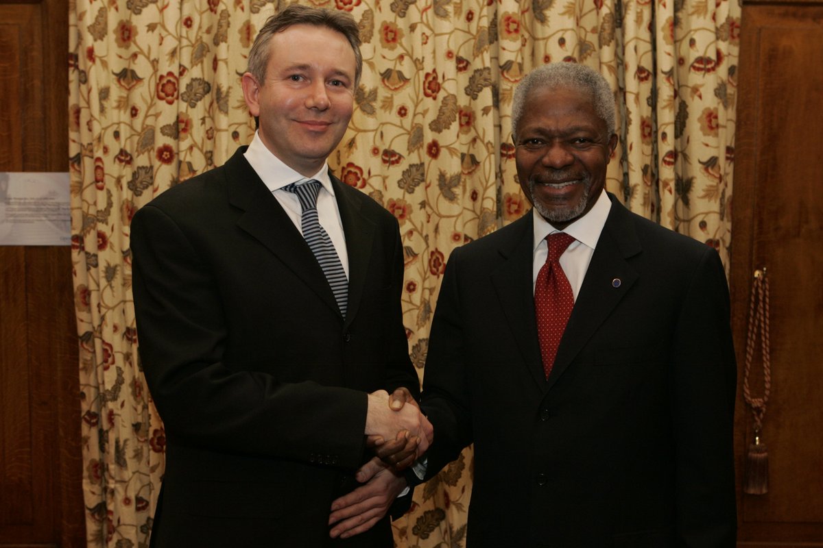 So sorry to hear that Kofi Annan has just died. He truly lived up to the ideals embodied in the UN Charter. It was such a privilege to work for such an inspiring person and I am so grateful for his support and encouragement after I left the UN.  My thoughts are with his family.