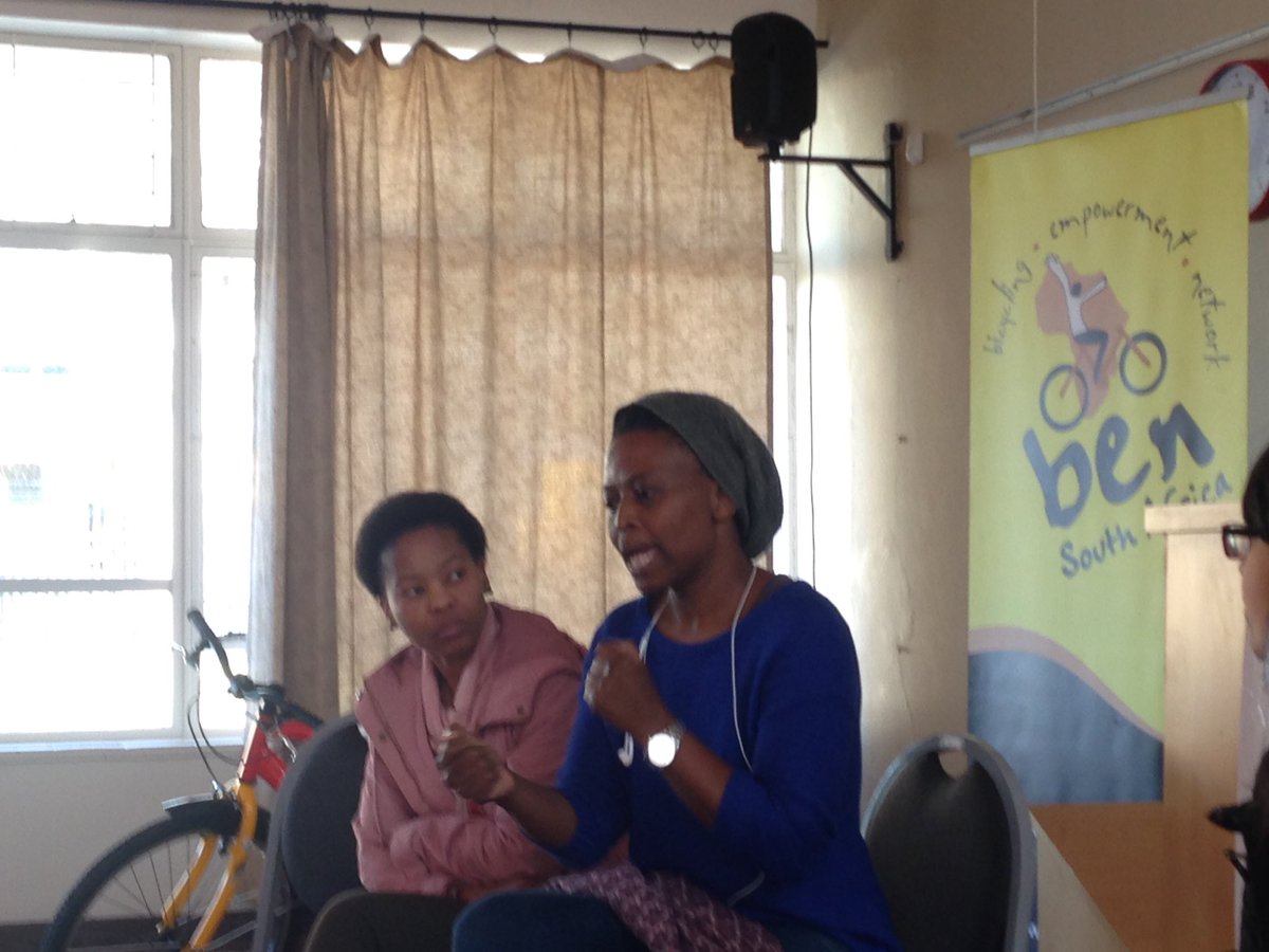 OpenStreetsCT's tweet photo. "Bicycles help me connect with the city" @sterring #WomenOnBikes @BENBikes_SA @PedalPowerPPA @TDA_CapeTown @BicycleSouthZA https://t.co/XM1xxhxJk1