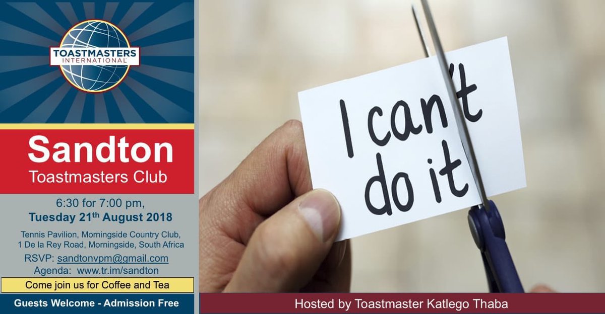 Toastmasters help members improve communication skills in a safe, encouraging, supportive environment. Best-selling author Harvey Mackay said, “I’ve never met anyone who didn’t think Toastmasters was super valuable to their career.” Come see for yourself. #publicspeaking #leaders