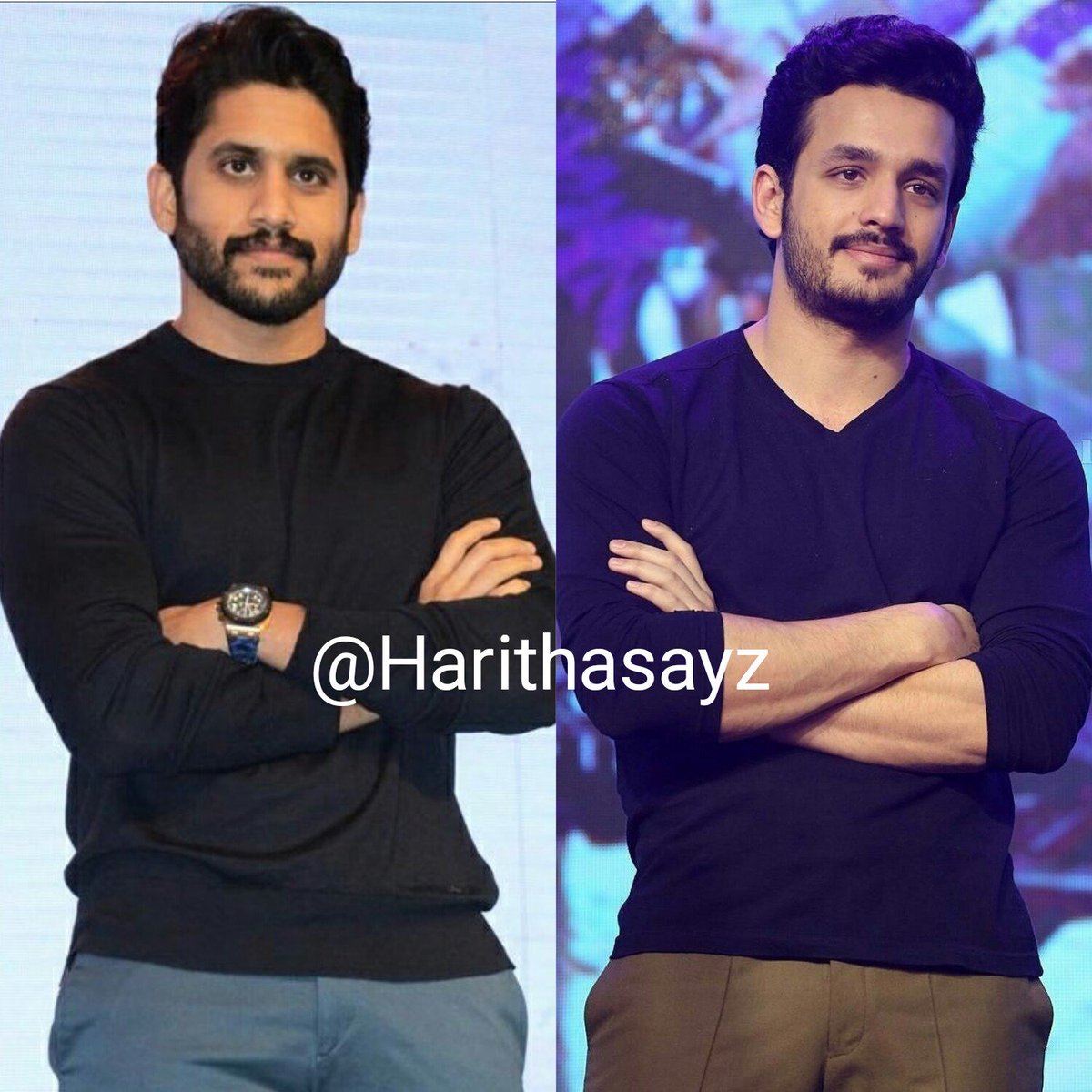 Harithasayz's tweet image. Brothers #samepose 😍
@chay_akkineni @AkhilAkkineni8